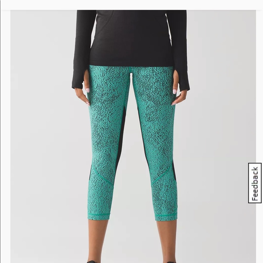 Lululemon 3/4 length workout leggings